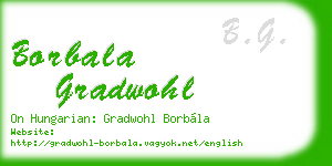 borbala gradwohl business card